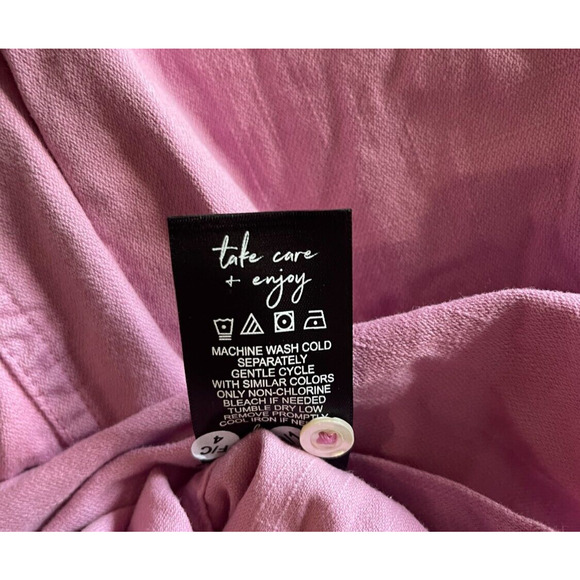 Nic + Zoe Small Shirt Tunic Summer Day Button Down Pink - Picture 9 of 9